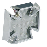 MCS Maltese cross billet LED taillight - Clear lens