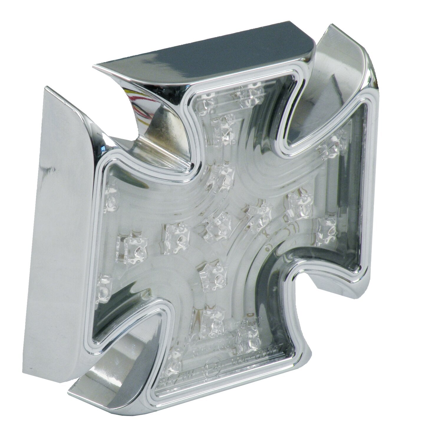 MCS Maltese cross billet LED taillight - Clear lens