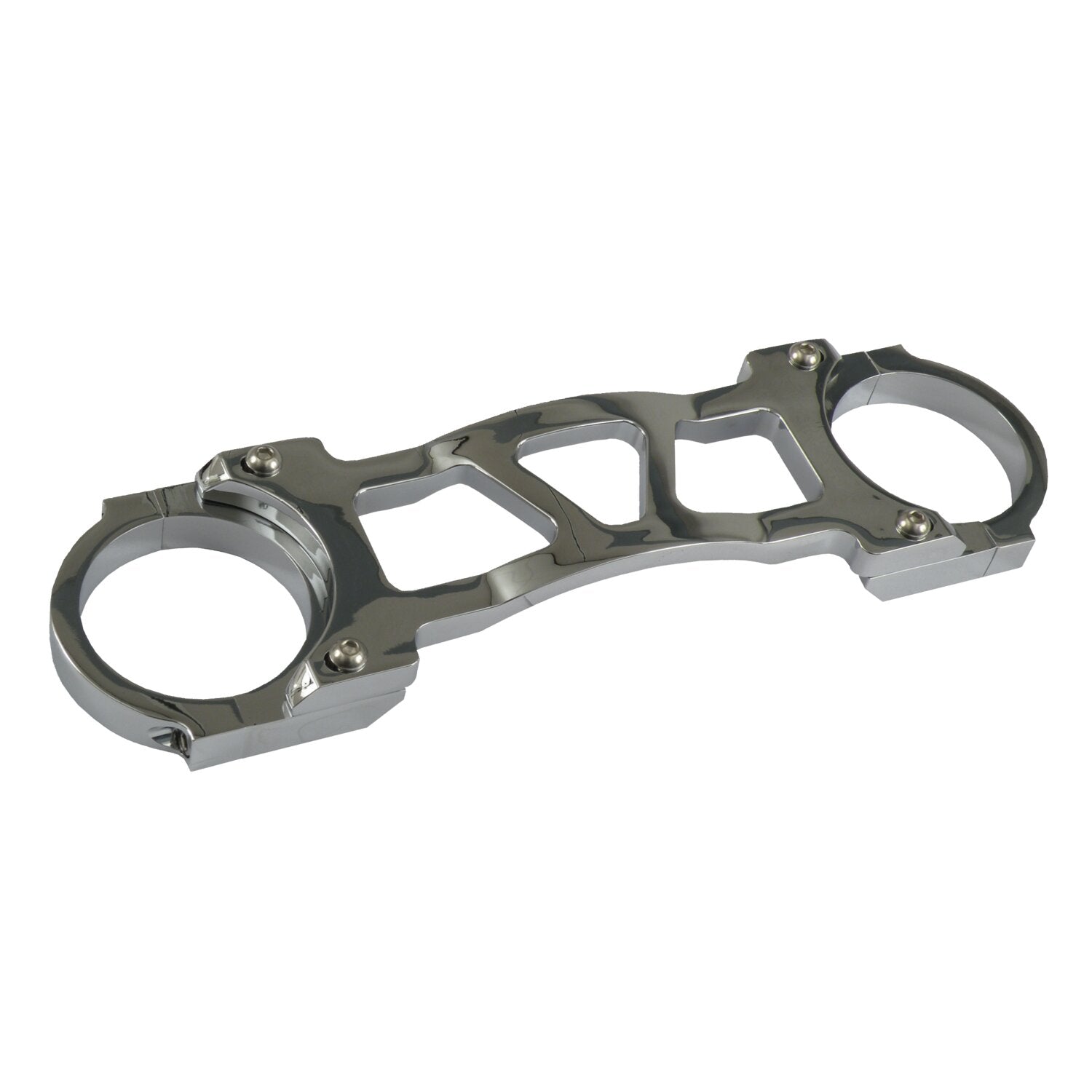 MCS Fork brace 41mm - slotted - Chrome