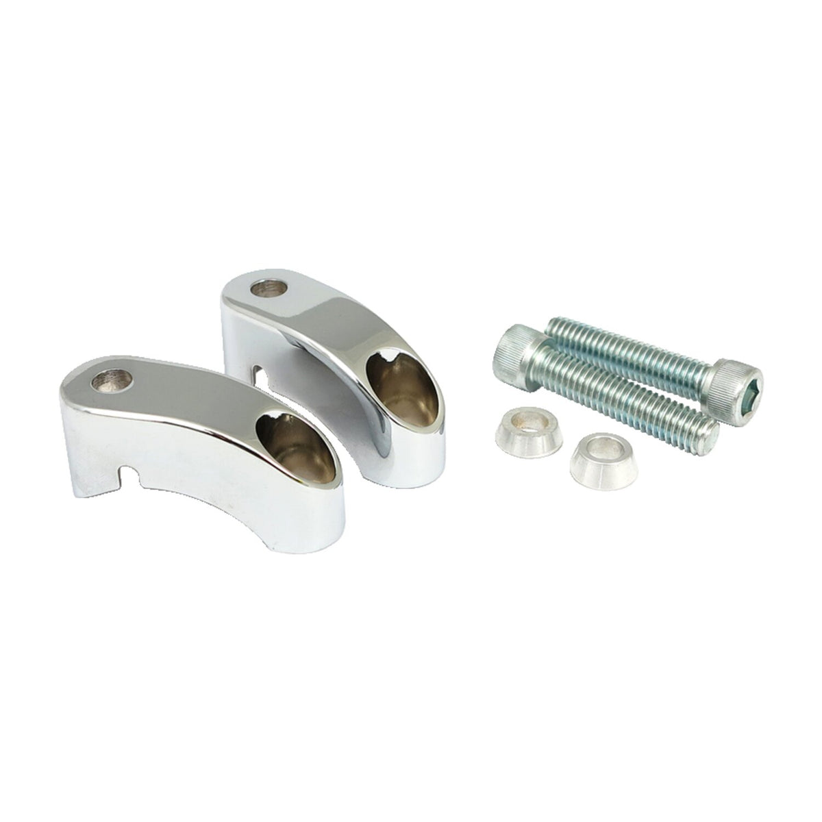 MCS Shortened turn signal mount kit - Front chrome