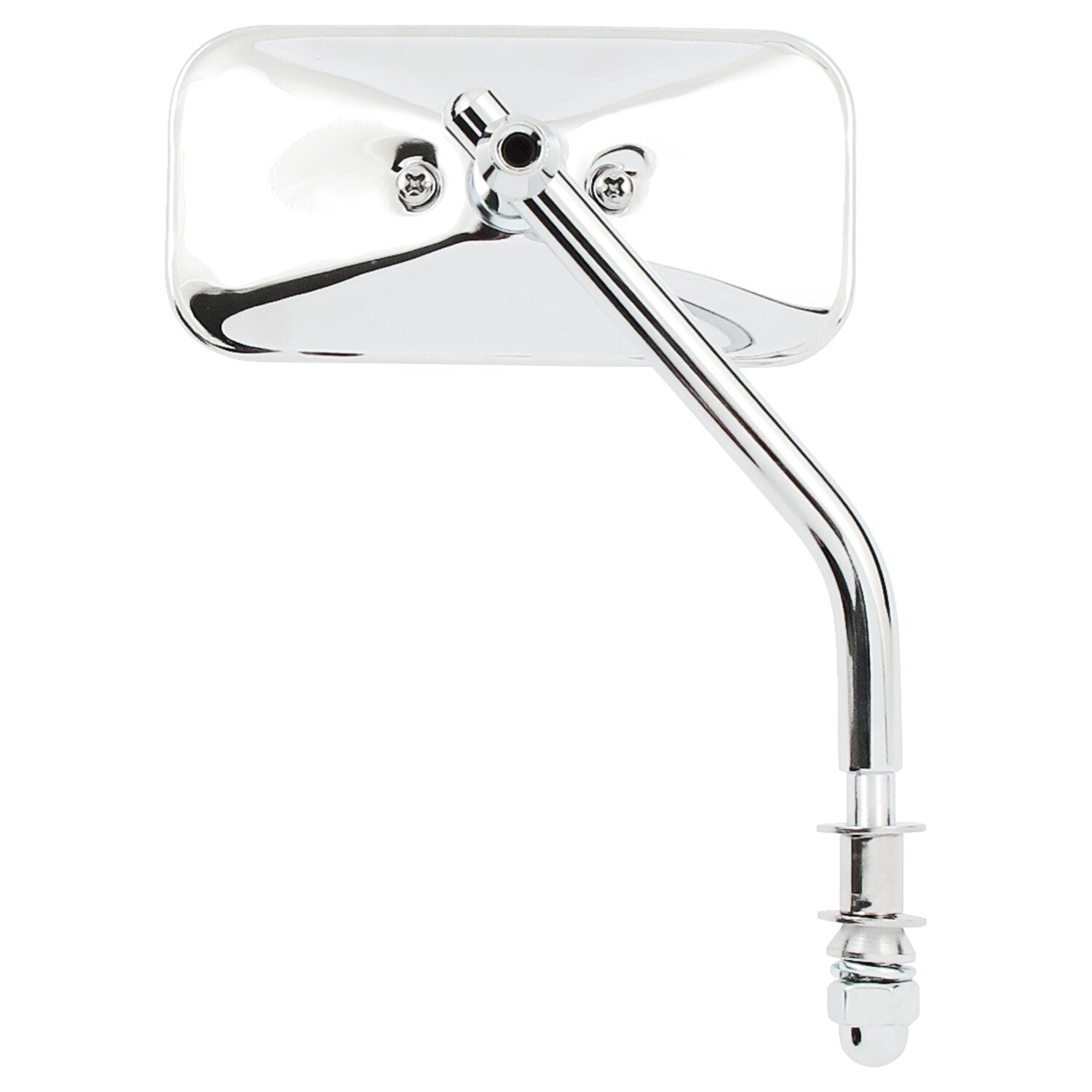 MCS Small rectangular mirror - short stem chrome