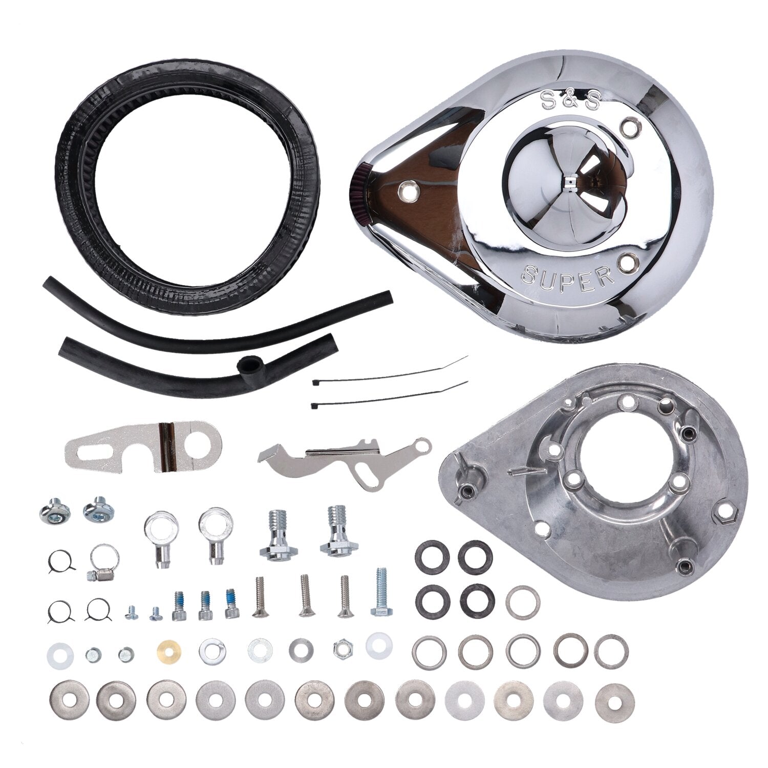 S&S teardrop air cleaner assembly - Chrome