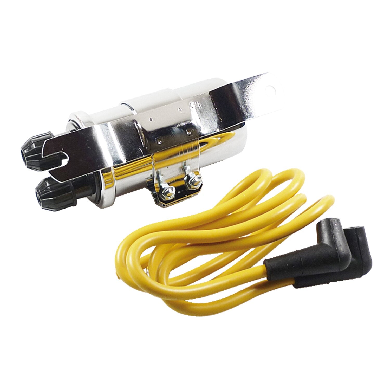 MCS Round custom ignition coil kit 6v - Chrome