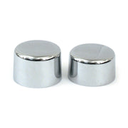 MCS Front axle nut cap kit - Chrome