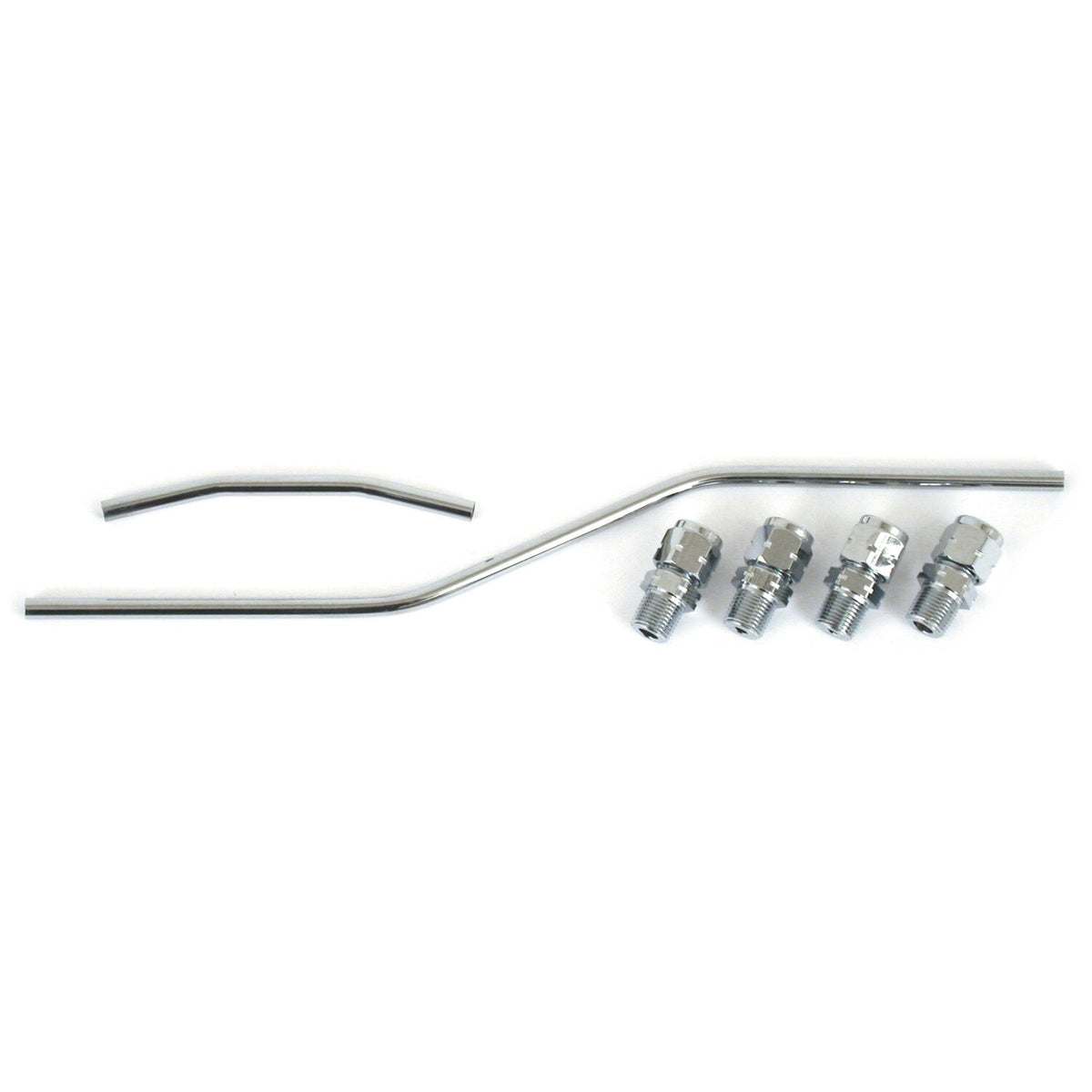 MCS Shovel rocker box oil line kit - Chrome