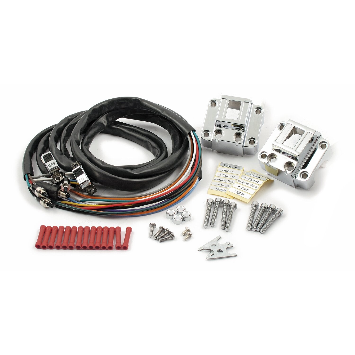 MCS Handlebar switch housing kit - Chrome