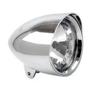MCS Smoothie 5-3/4" headlamp with round visor - Chrome