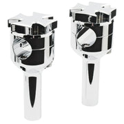 MCS Maltese riser set - 4" rise - Chrome
