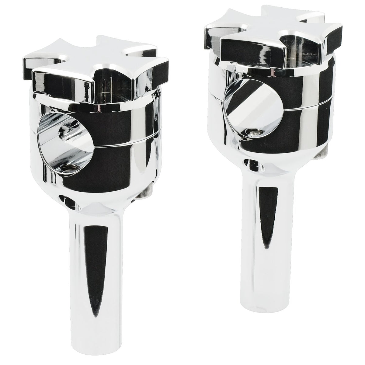 MCS Maltese riser set - 4" rise - Chrome