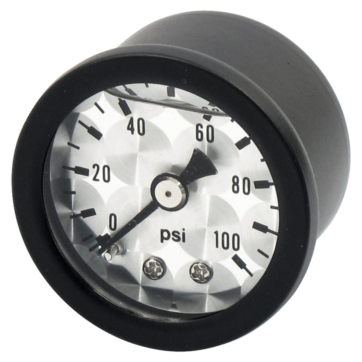 Marshall oil pressure gauge 0-100 PSI - Black housing