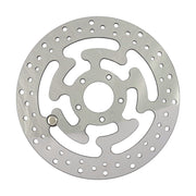 MCS Brake rotor left front - Polished stainless