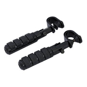 MCS Comfort foot peg set - clamp-on - Black