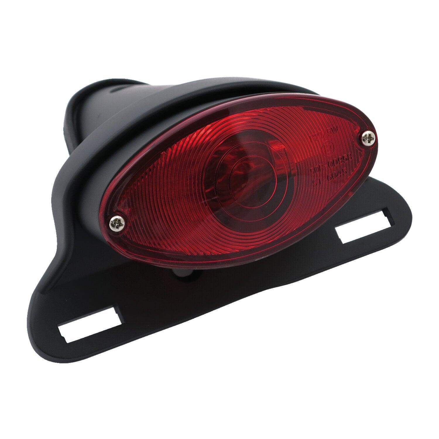 MCS Cateye taillight - Die-cast housing w/bracket - Black