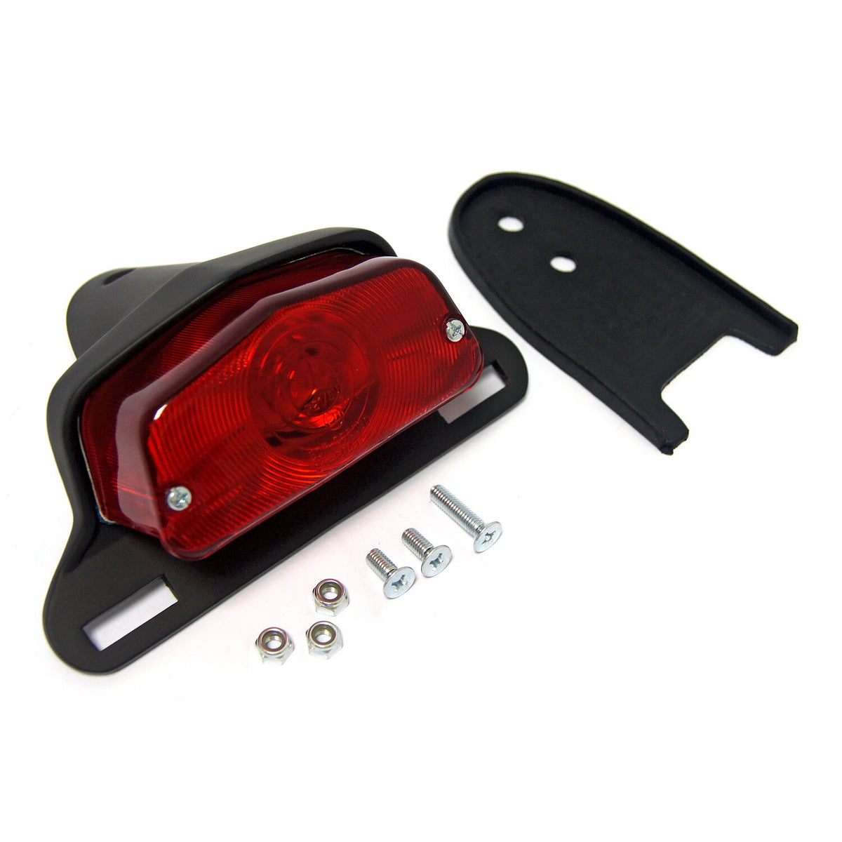 MCS Lucas taillight assembly - with bracket - Black