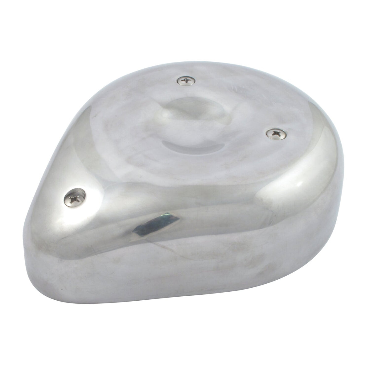 MCS Teardrop air cleaner assembly - Polished aluminum