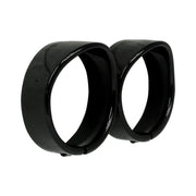 MCS Recessed trim rings with visor - 4.5" spotlamp - Gloss black