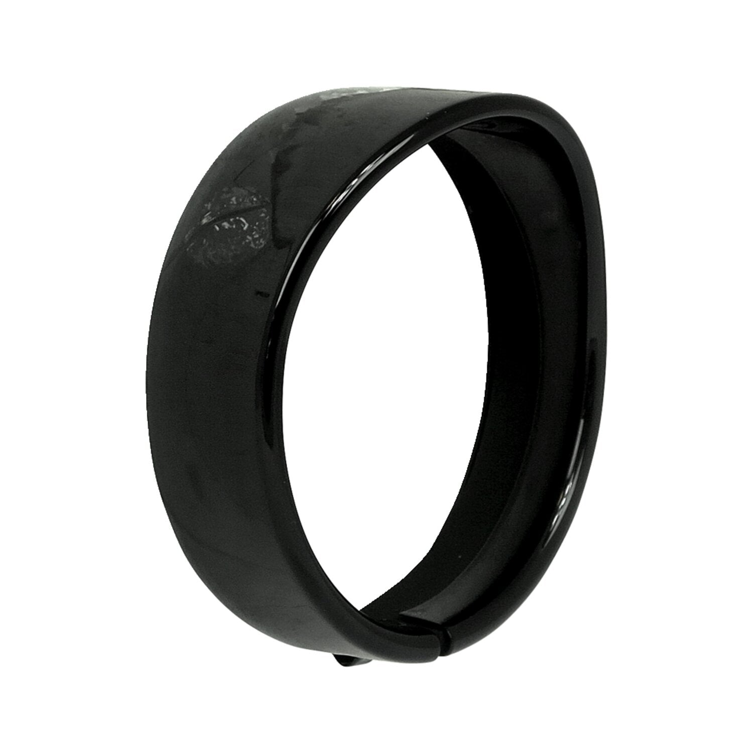 MCS Recessed trim ring with visor - 5-3/4" headlamp - Gloss black