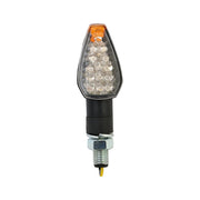 MCS Peak mini LED turn signals - 20mm stem - Clear lens