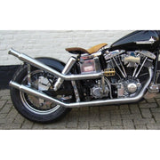 Paughco Upswept head pipes - S-pipe - around oil tank