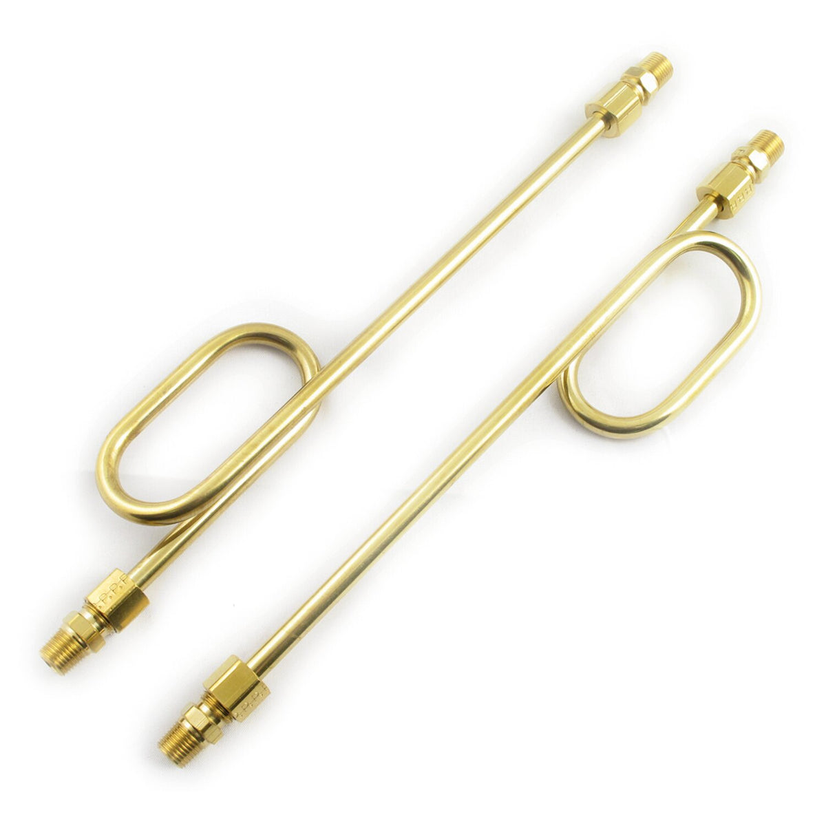 Paughco 'Old STF' dual rocker box oil lines - Brass