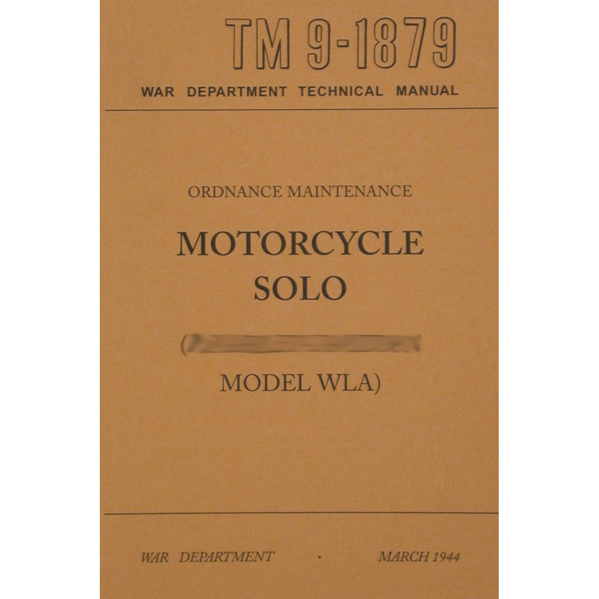 Samwel Service manual ordenance maint WLA solo