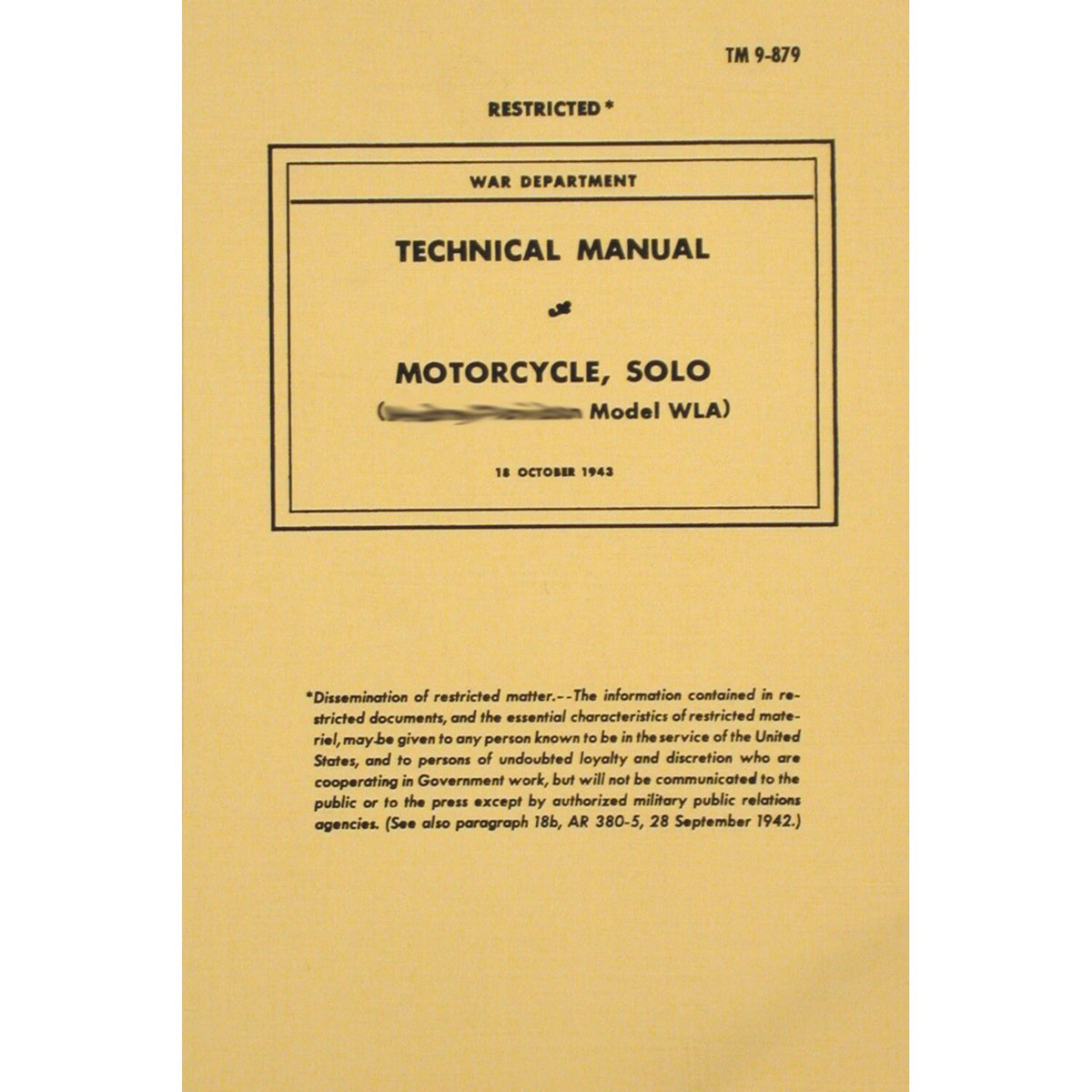 Samwel Service manual war dep - WLA solo