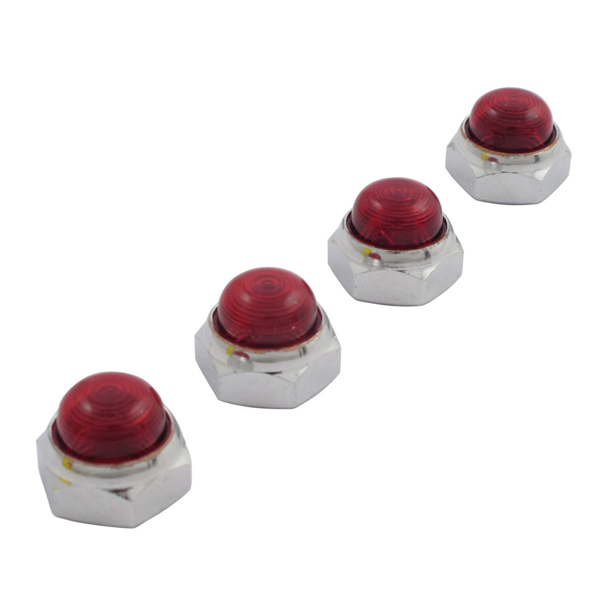MCS Rocker shaft end nut set red plastic inserts
