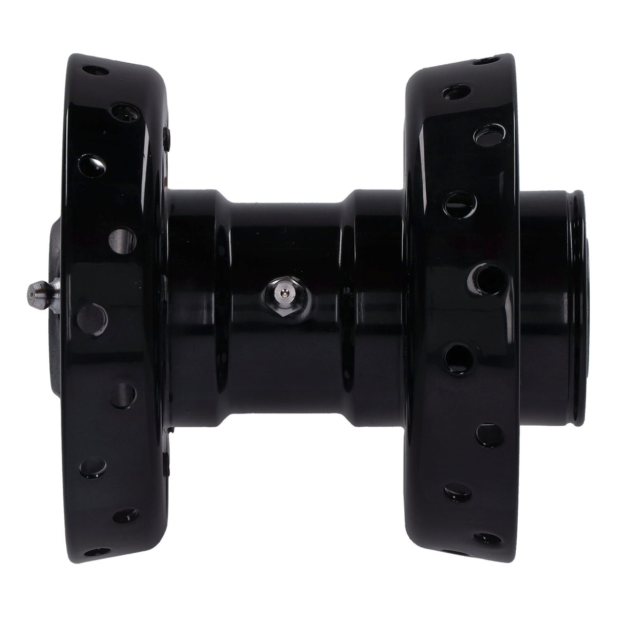 V-Twin Mfg Custom Star hub for OEM axle - Black with chrome star