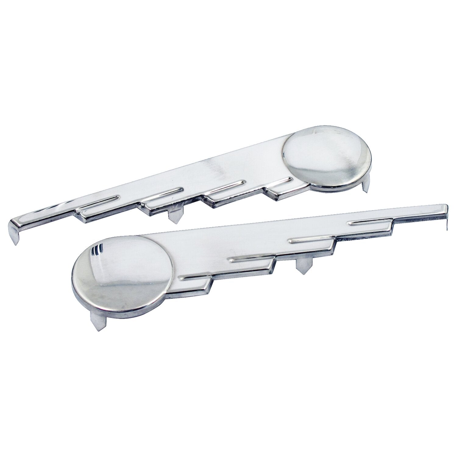 MCS Saddlebag trim speed ball wings - Stainless