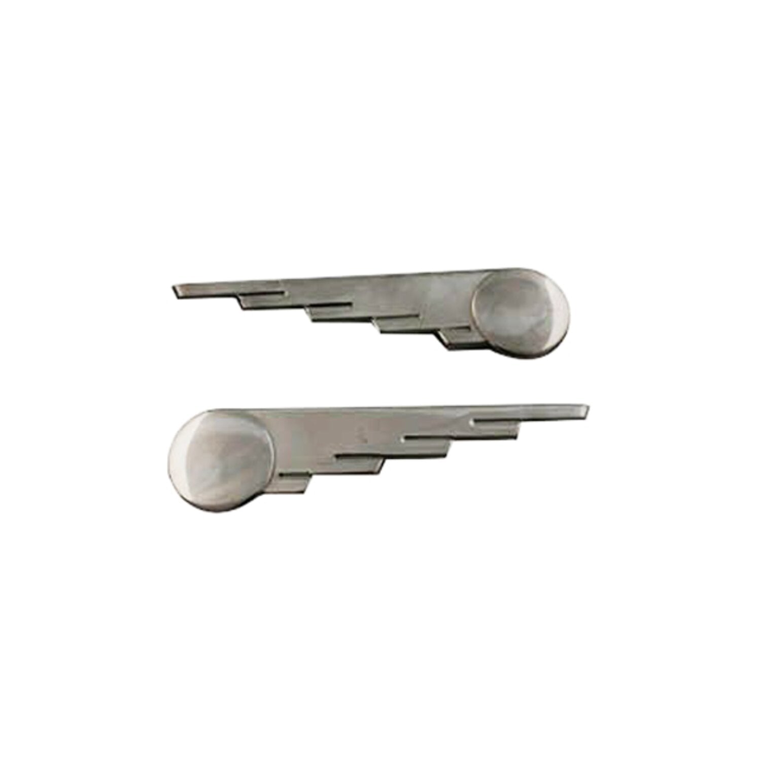MCS Saddlebag trim spped ball wings - Stainless