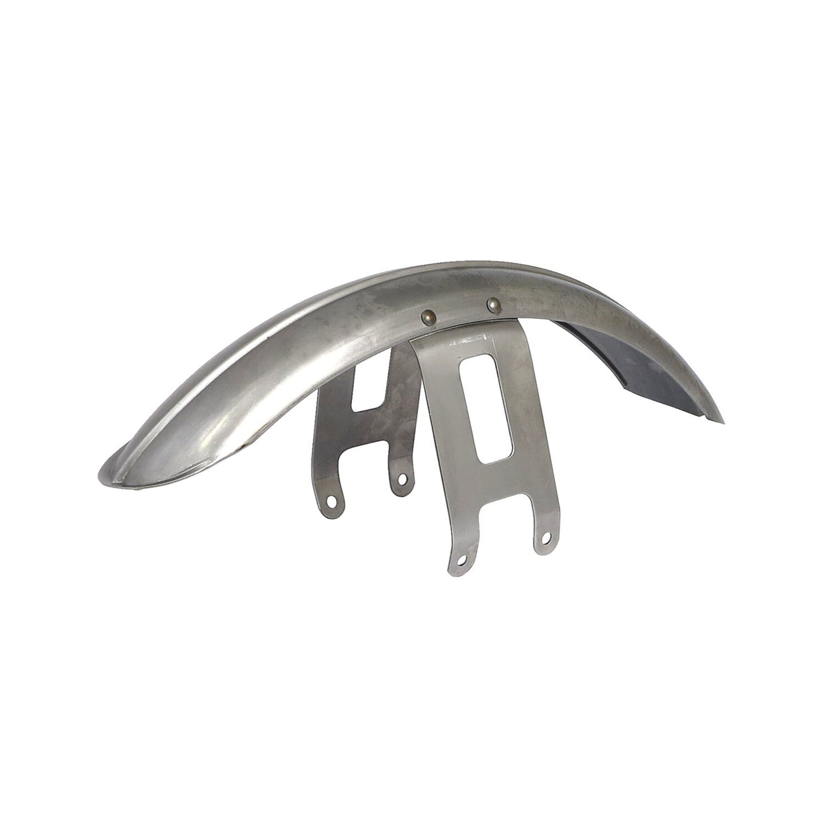 MCS 49-84 FL custom narrow front fender - Raw steel ribbed