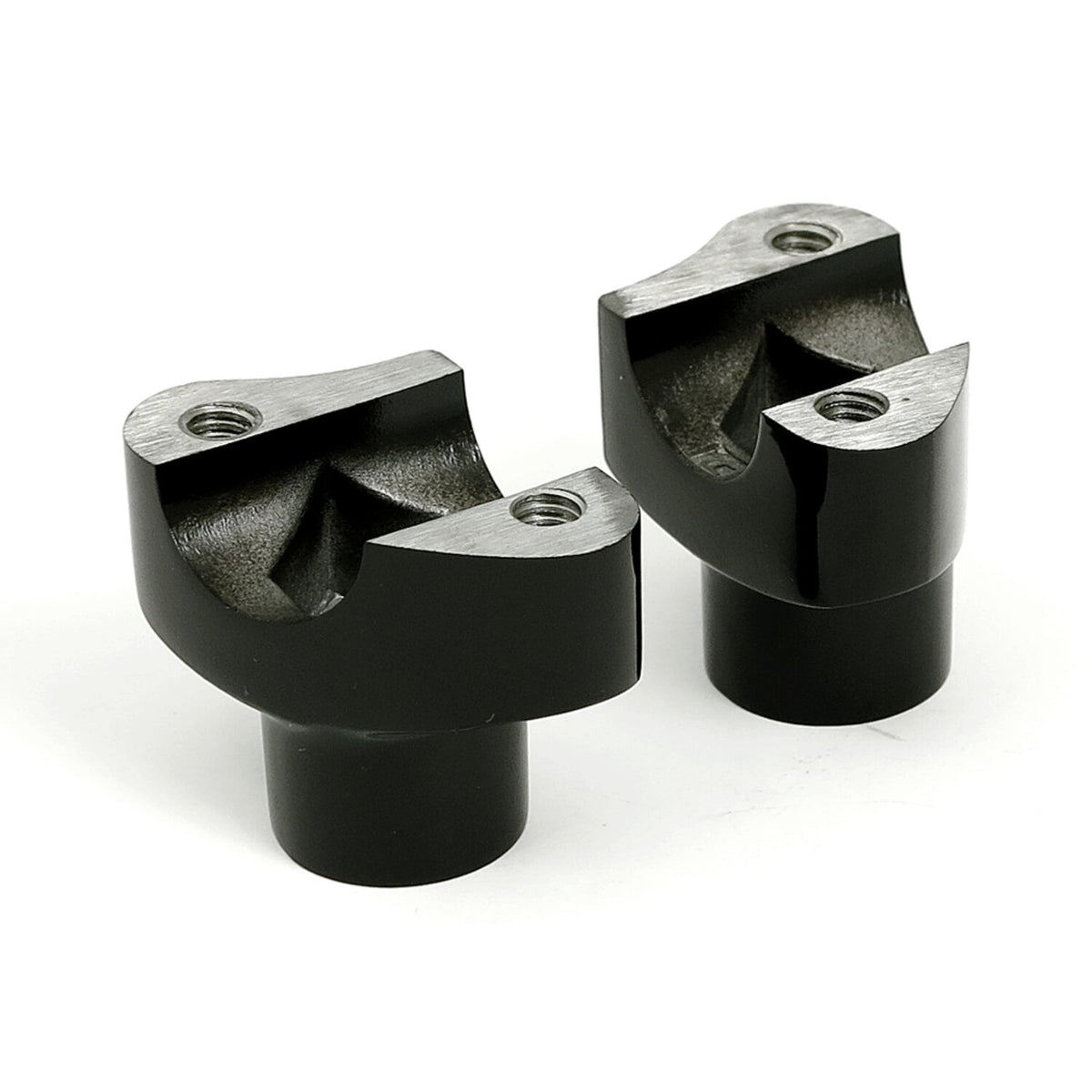 MCS OEM type style risers non threaded - 1-3/4" rise - Black