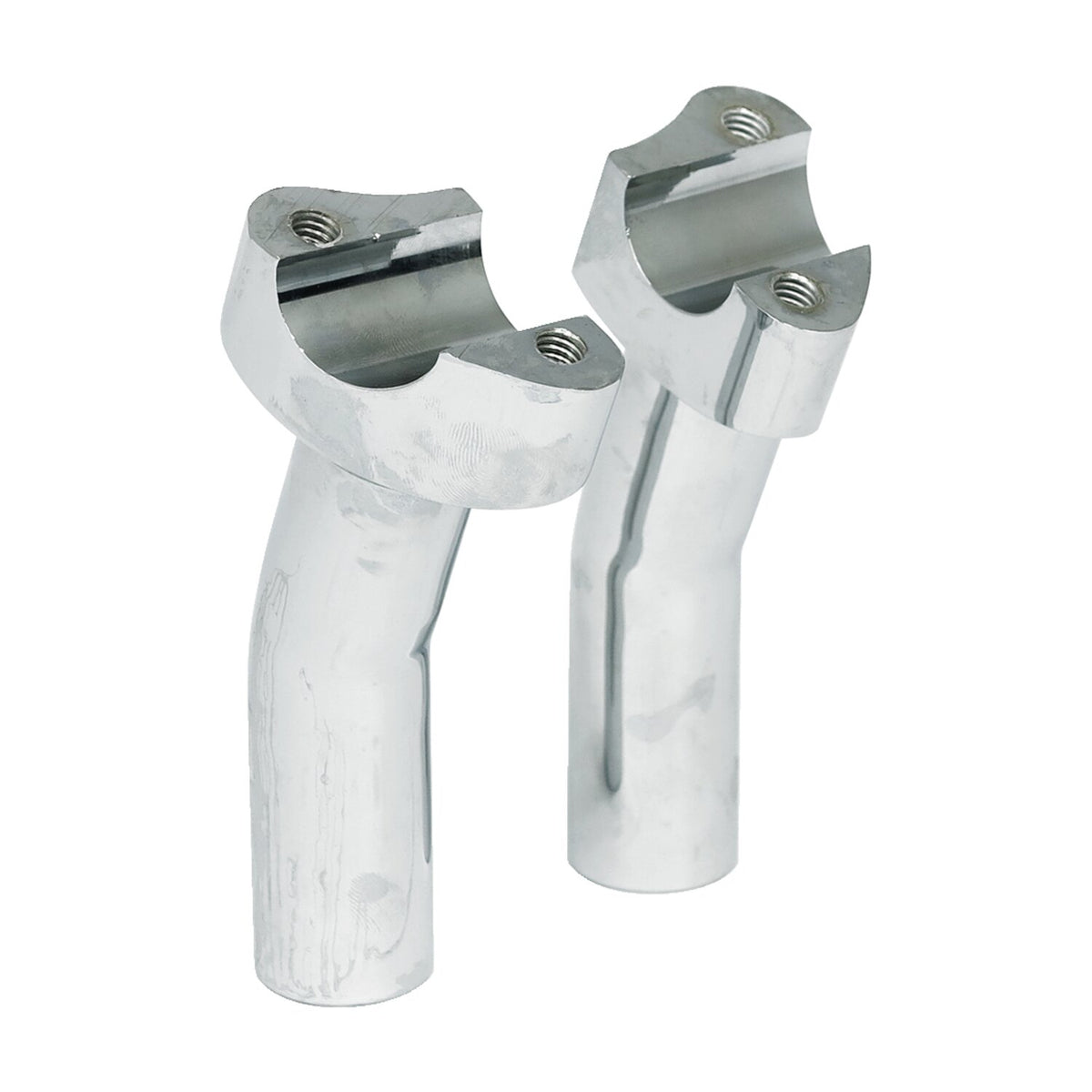 MCS Forged aluminum risers pullback 4-1/2" rise - Chrome