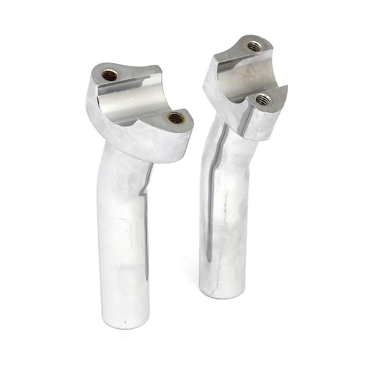 MCS Forged aluminum risers pullback 5-3/4" rise - Chrome