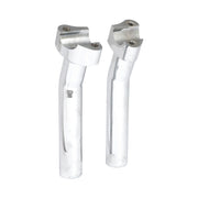 MCS Forged aluminum risers pullback 7" rise - Chrome