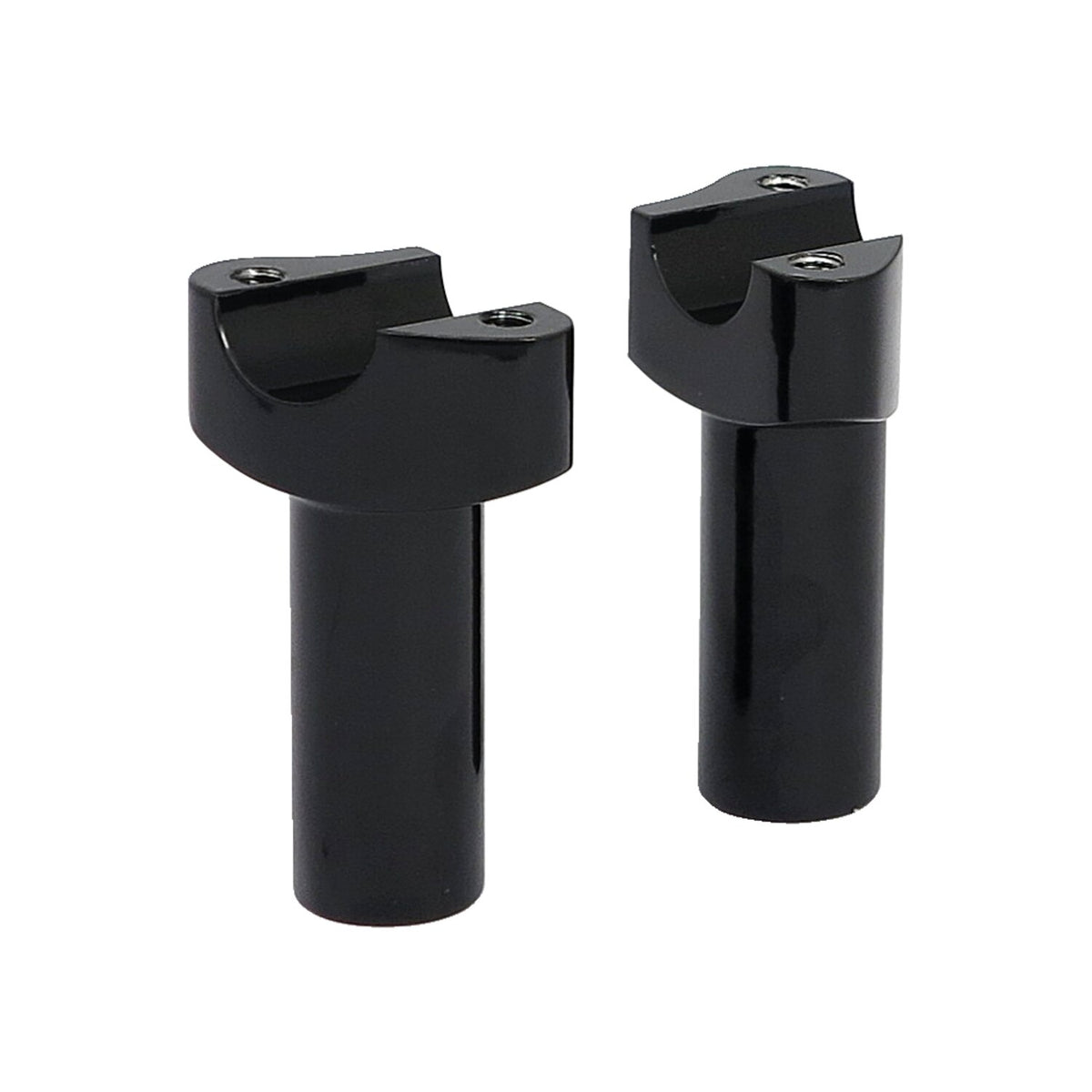 MCS Forged aluminum risers straight 3-1/2" rise - Black