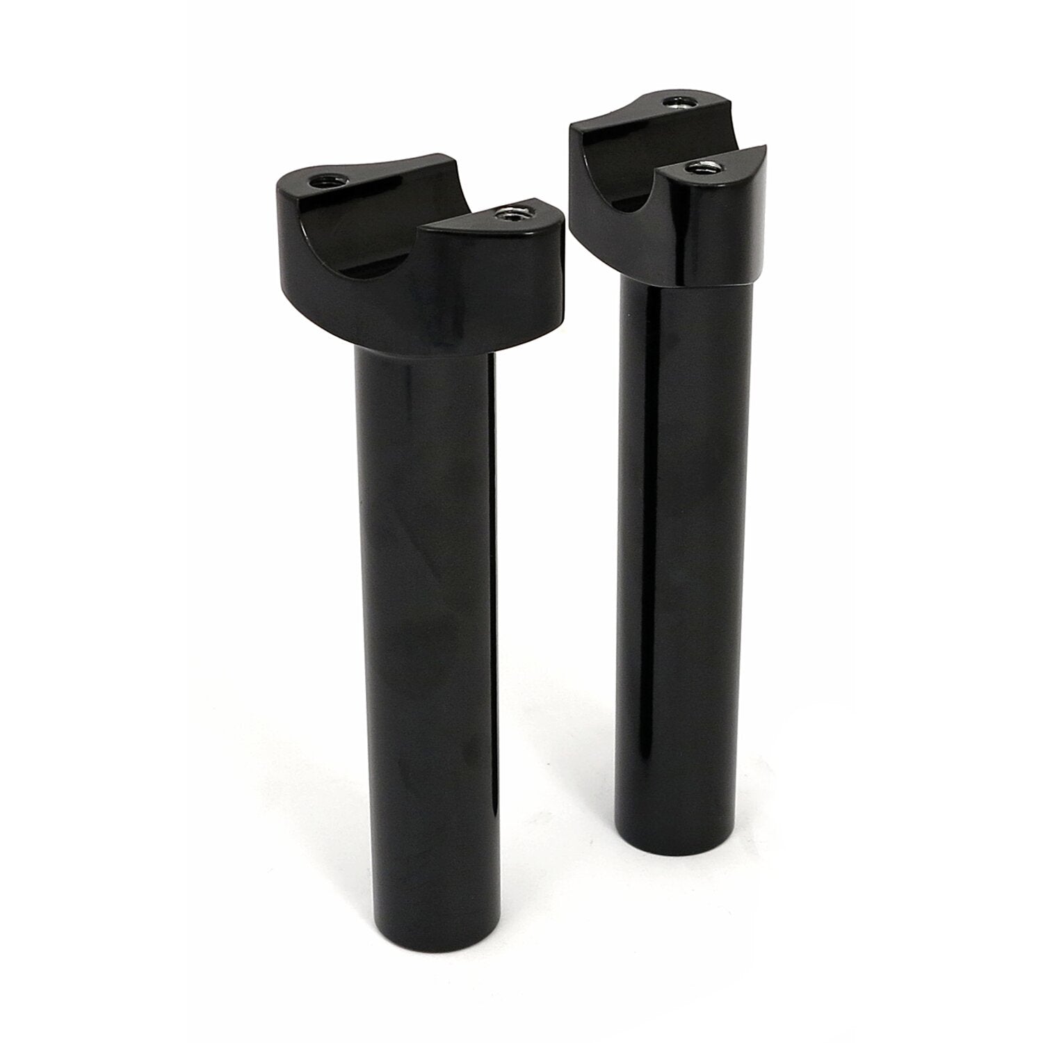 MCS Forged aluminum risers straight 6-1/2" rise - Black
