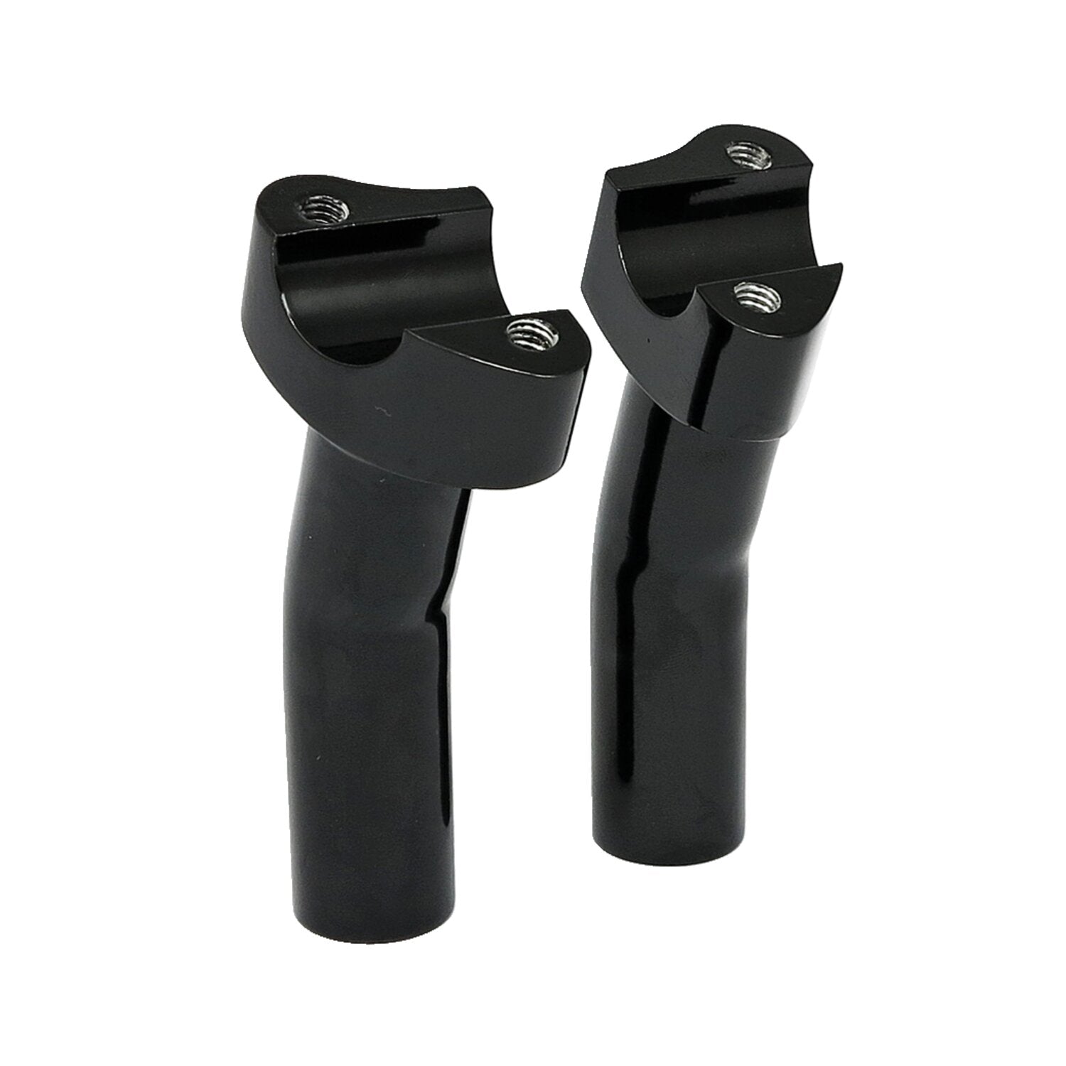 MCS Forged aluminum risers pullback 4-1/2" rise - Black
