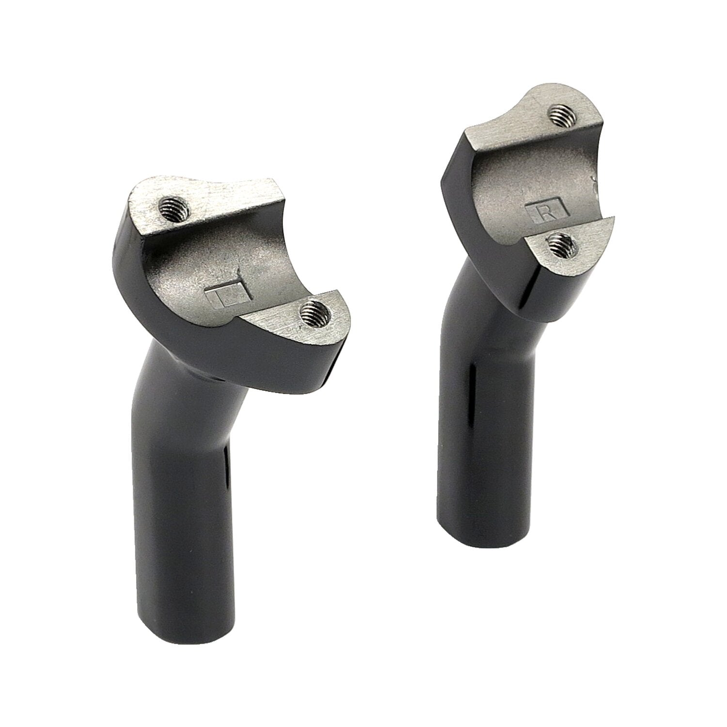MCS OEM style pullback risers no top clamp - 4.5" rise - Black