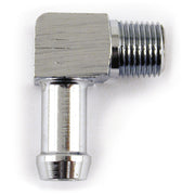 MCS Oil line fitting 90 degree - 1/8-27 NPT to 5/16" - Chrome