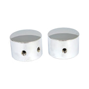 MCS Front axle nut cap kit - Chrome
