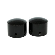 MCS Front axle nut cap kit - Black - Domed