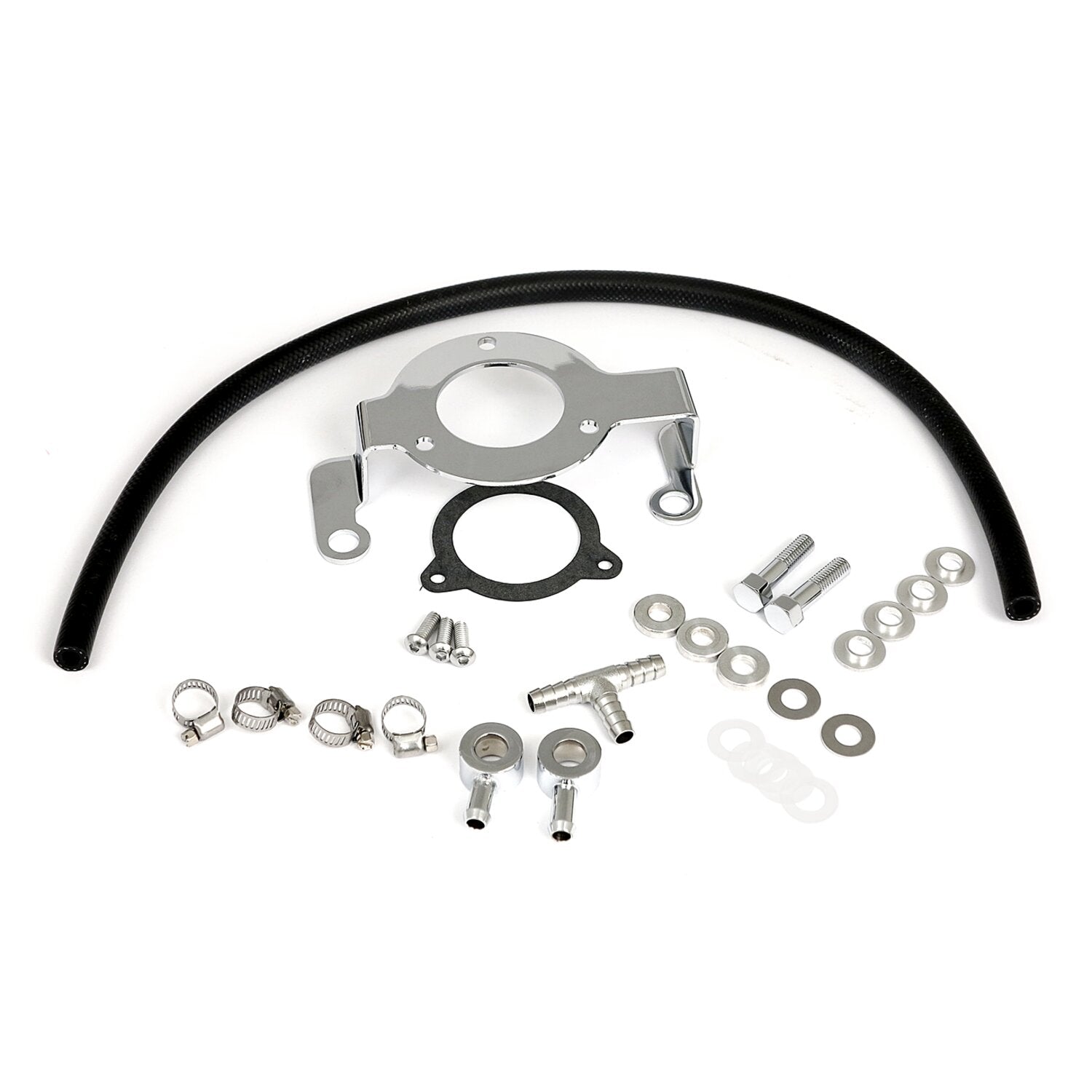 MCS Air cleaner adapter bracket kit - Chrome