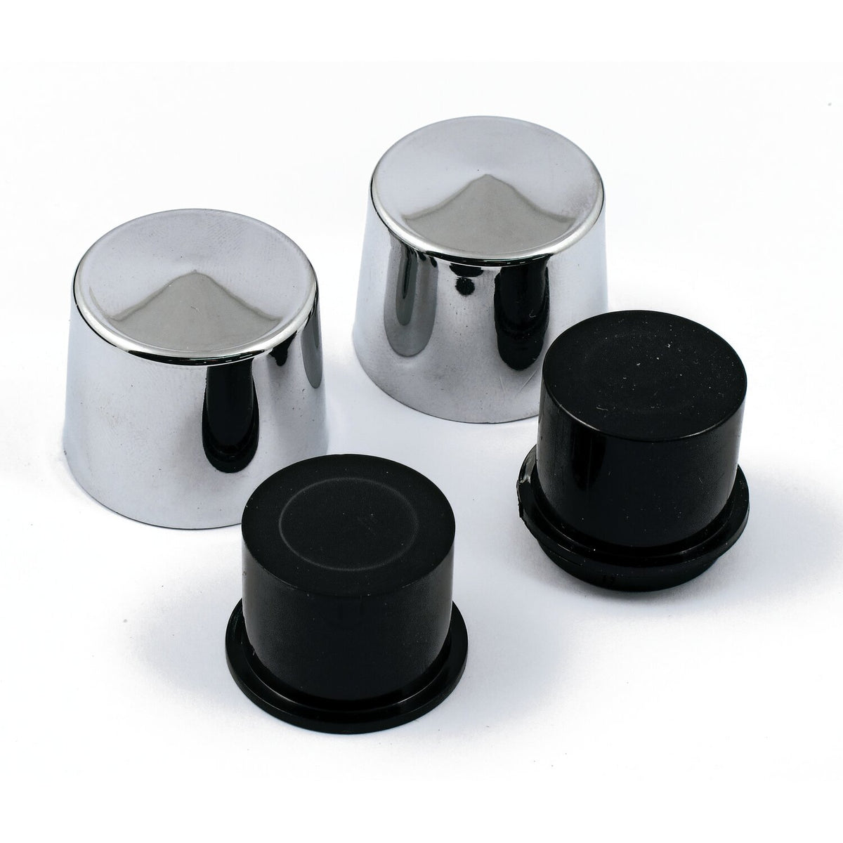 MCS Smoothtopps push-on bolt cover set - Chrome
