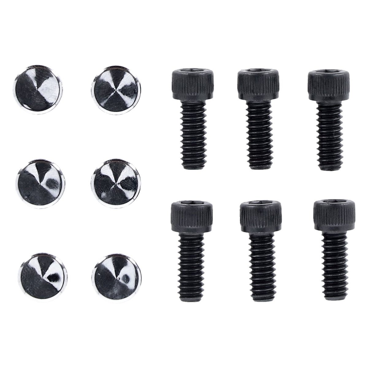 MCS Smoothtopps push-on bolt & cover kit - Chrome