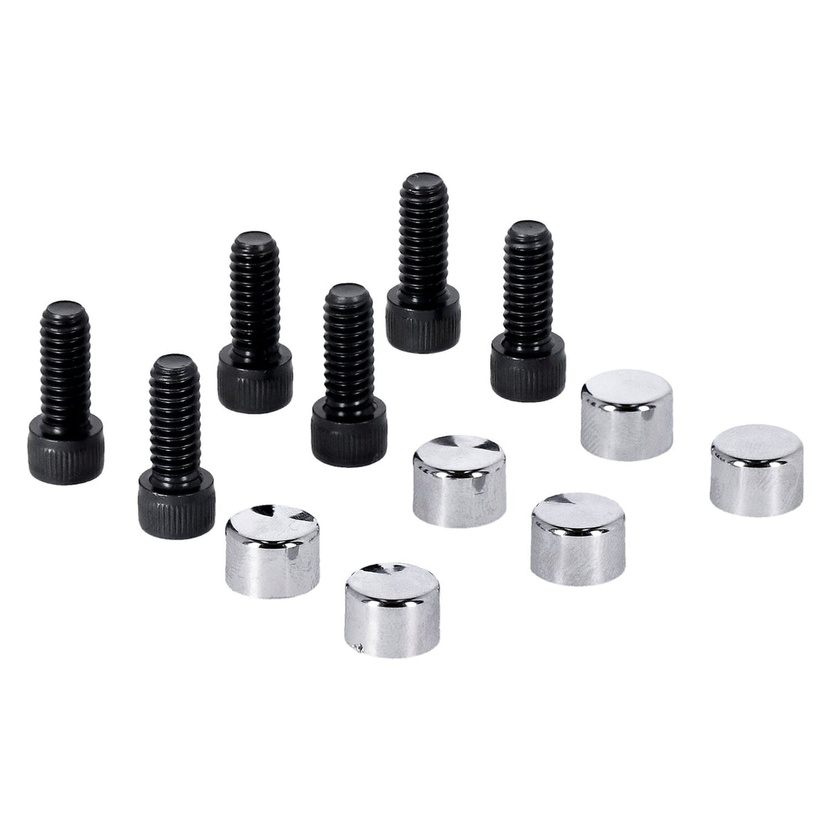 MCS Smoothtopps push-on bolt & cover kit - Chrome