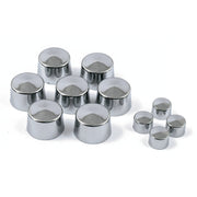 MCS Smoothtopps push-on bolt cover set - Chrome