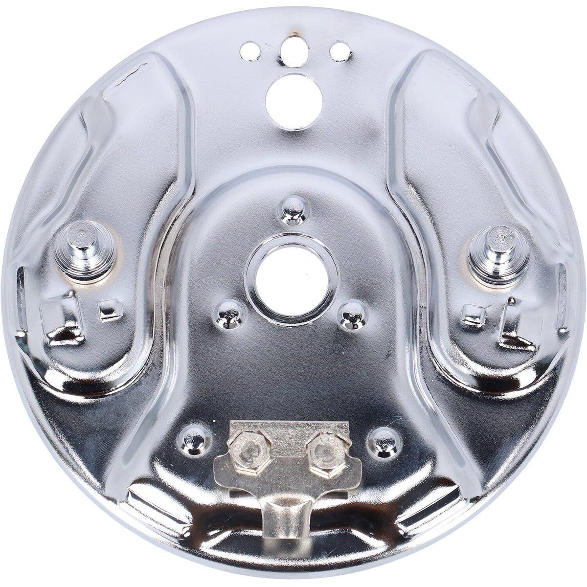 MCS Rear hydraulic brake backing plate chrome