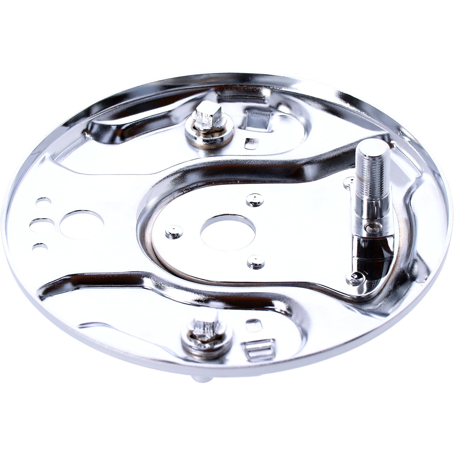 MCS Rear hydraulic brake backing plate chrome