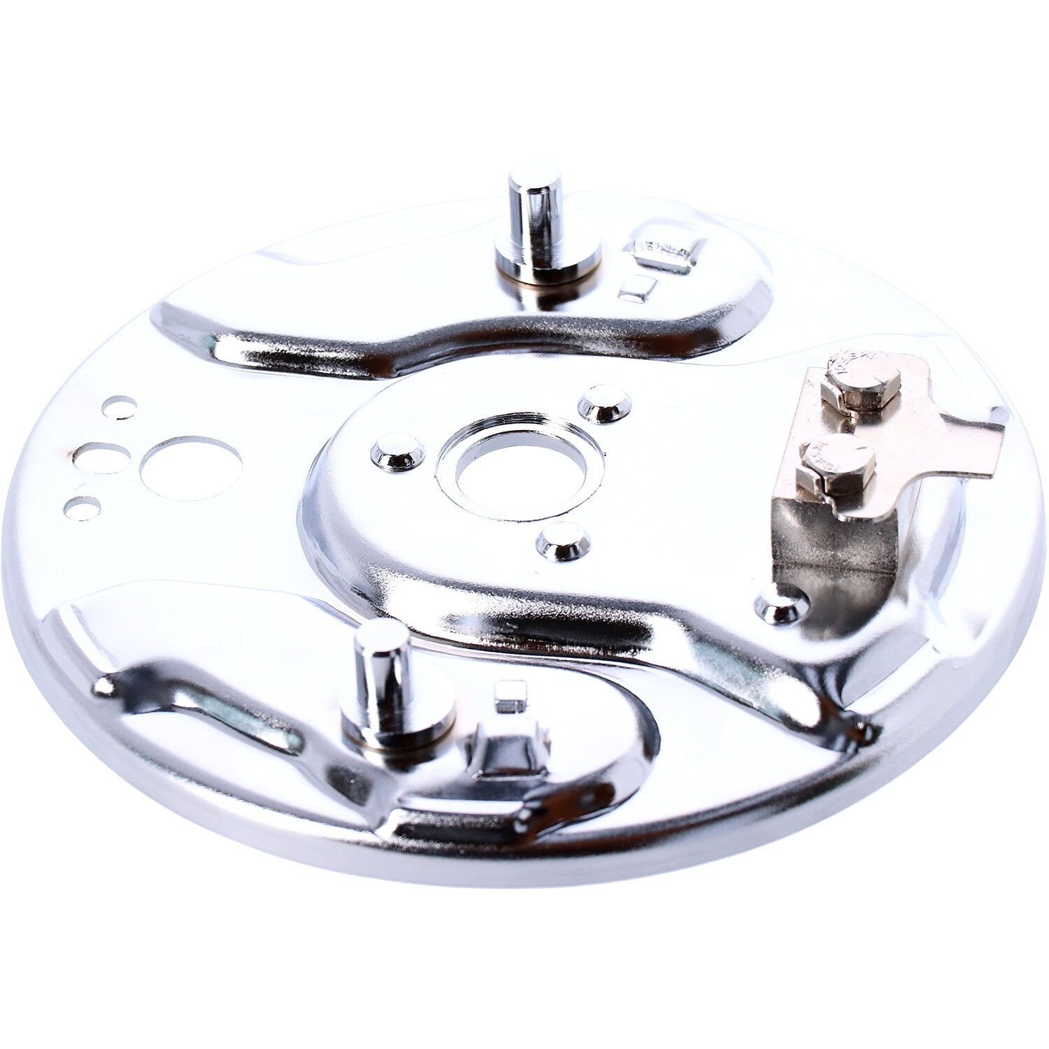 MCS Rear hydraulic brake backing plate chrome
